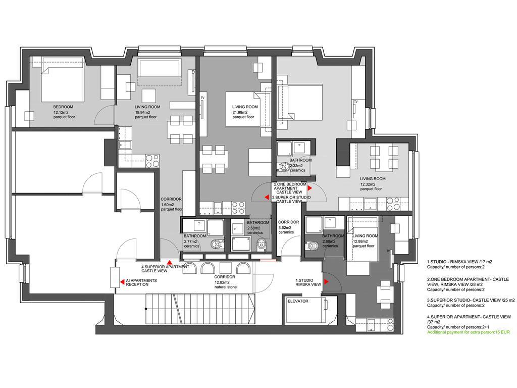 Ai Apartments Lubiana Esterno foto